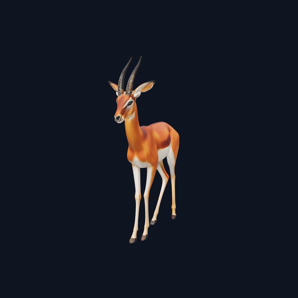 Gazelle Model Pack for Realistic Wildlife Scenes