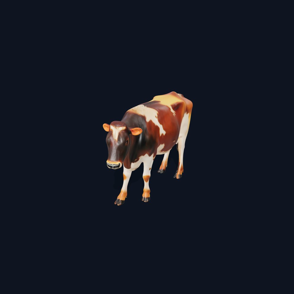 Realistic Cow Model Pack