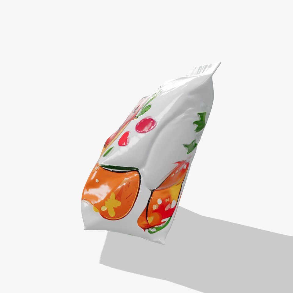 Snack Packaging with Cartoon Fruits and Vegetables Model Pack