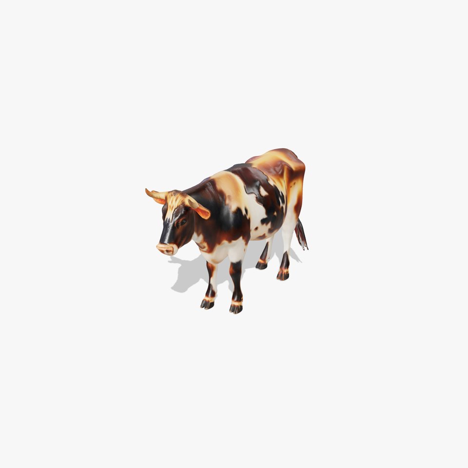Holstein Cow Model Pack for Realistic Rendering