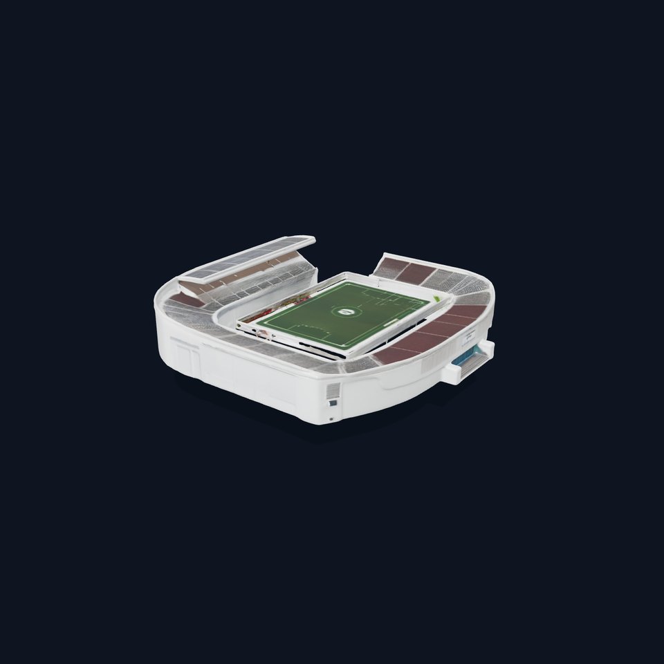 Soccer Stadium D Model Pack with Detailed Architecture