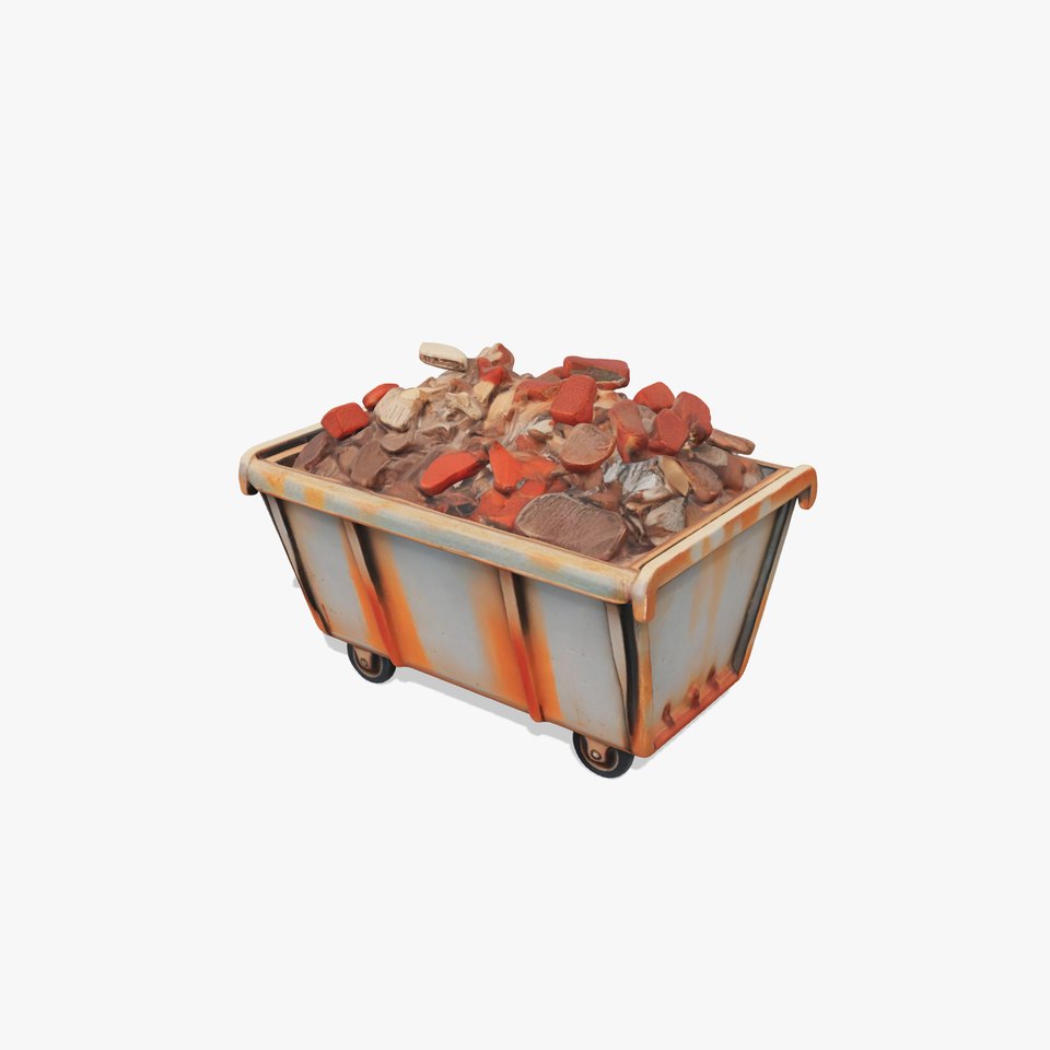Rustic Industrial Metal Container Model Pack
