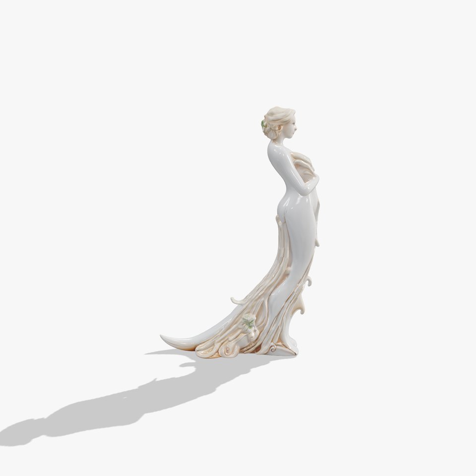 Elegant Floral Woman Model Pack