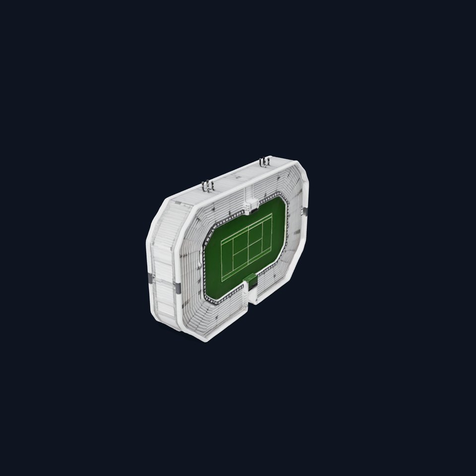 Tennis Stadium Arena D Model Pack for Games and Simulations