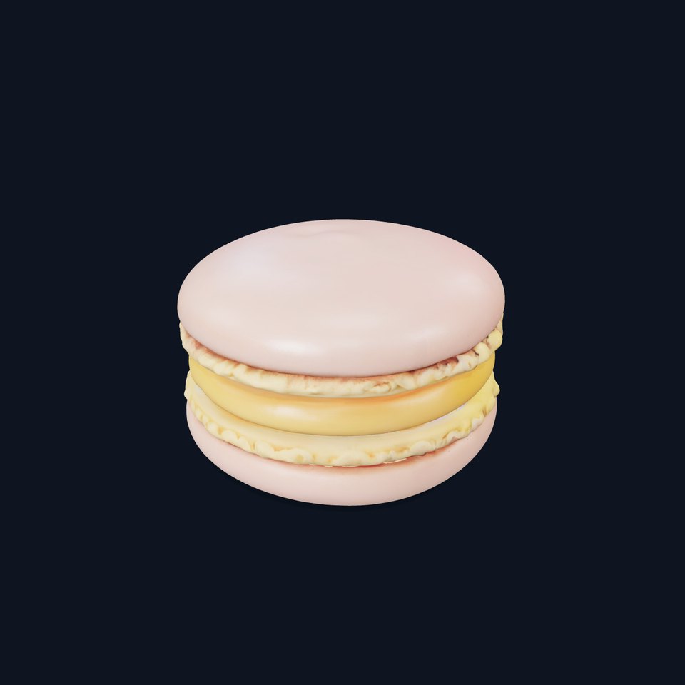 Macaron Dessert D Model Pack viewer poster