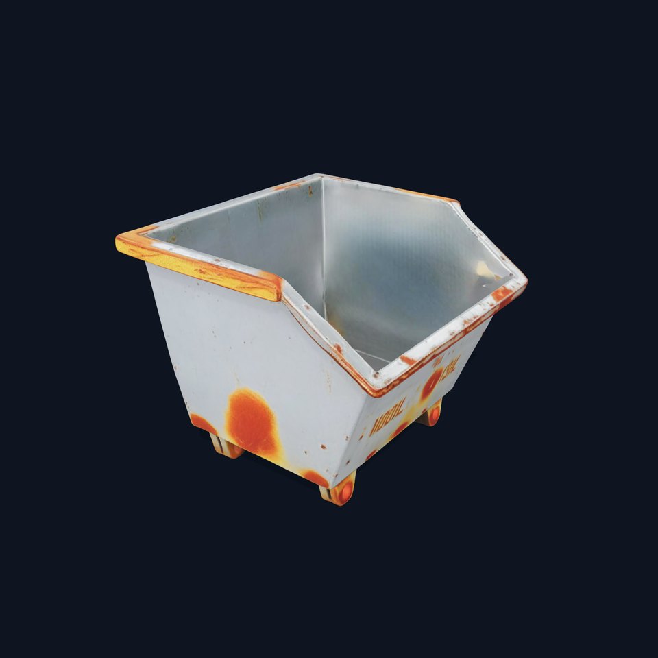 Industrial Container Model Pack with Rusty Texture