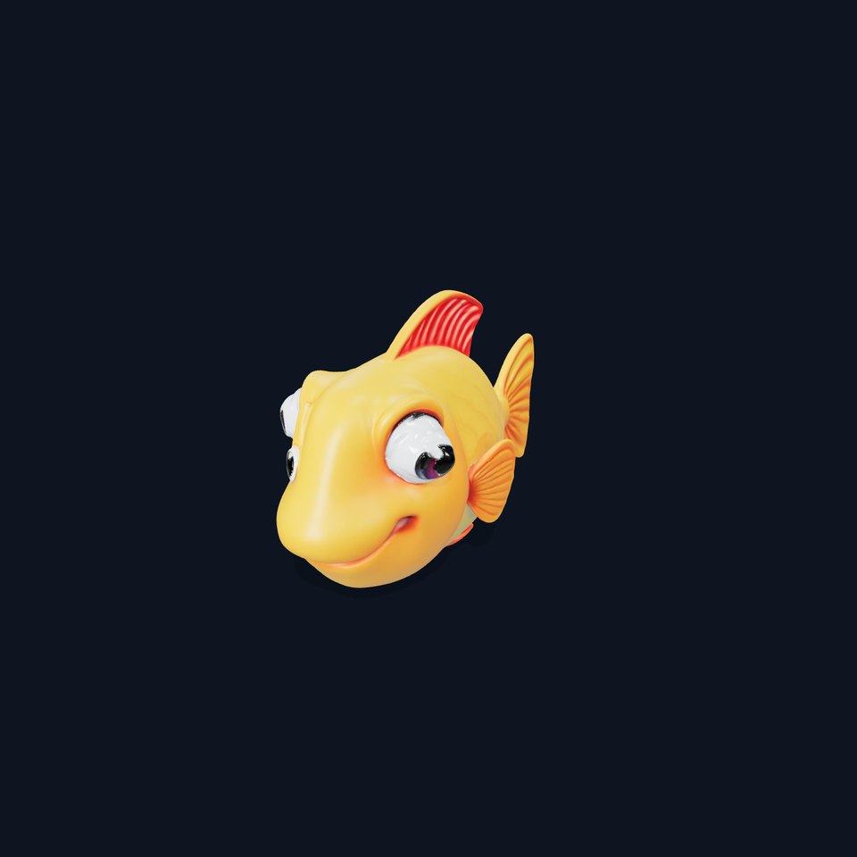 Colorful Cartoon Fish Model Pack with HighDetail Textures
