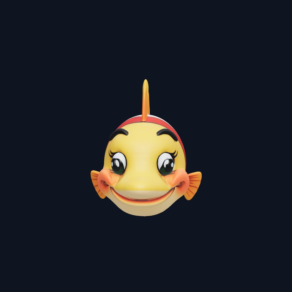 Animated Clownfish Character Model Pack for Games and Animation