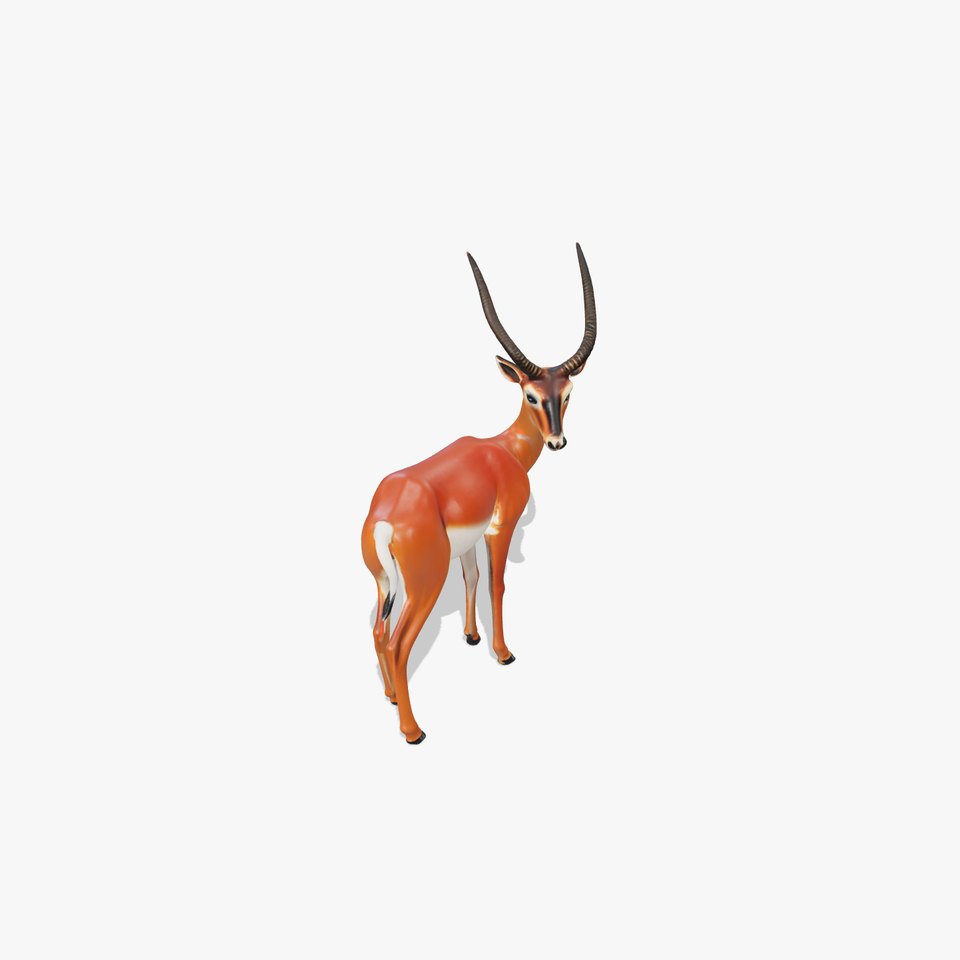 Gazelle Antelope D Model Pack with Detailed PBR Textures