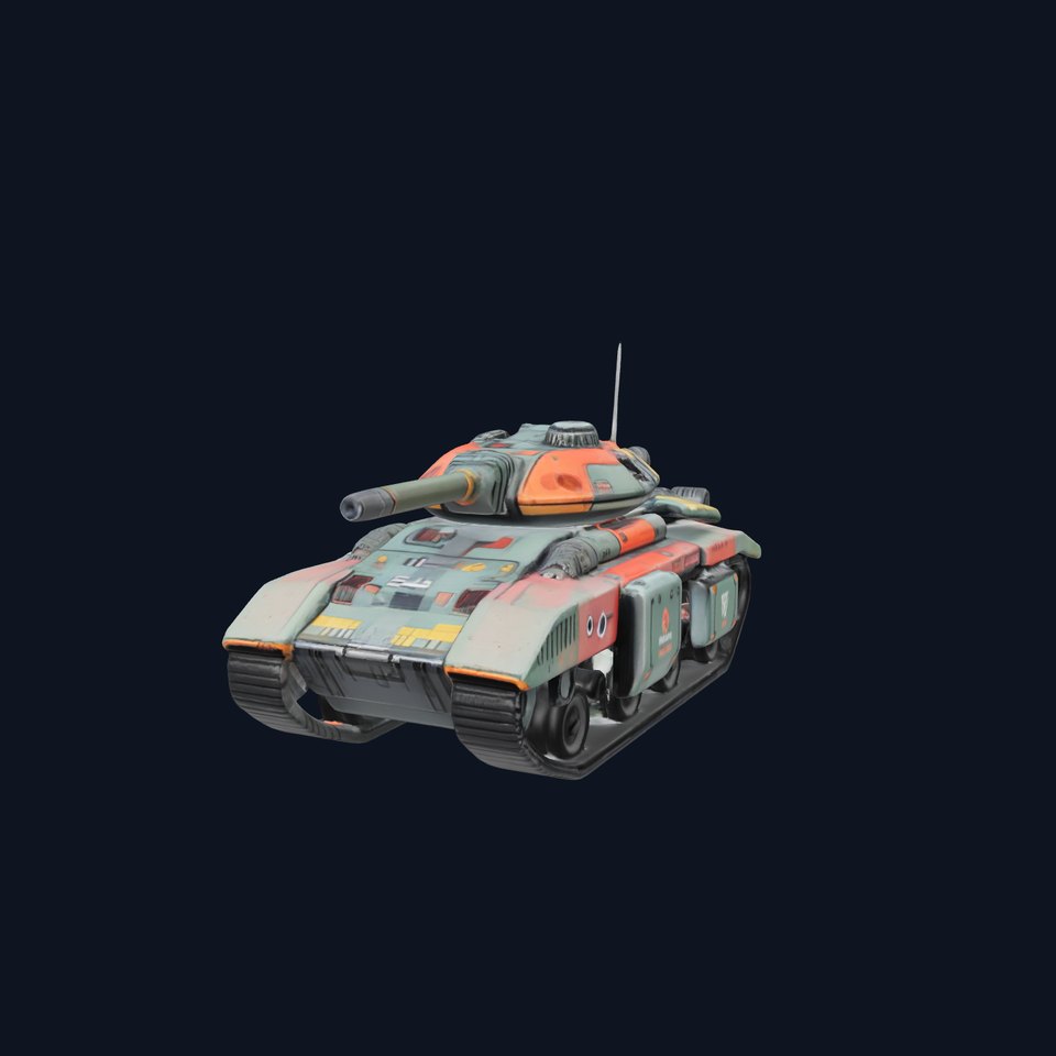 Futuristic Tank D Model Pack