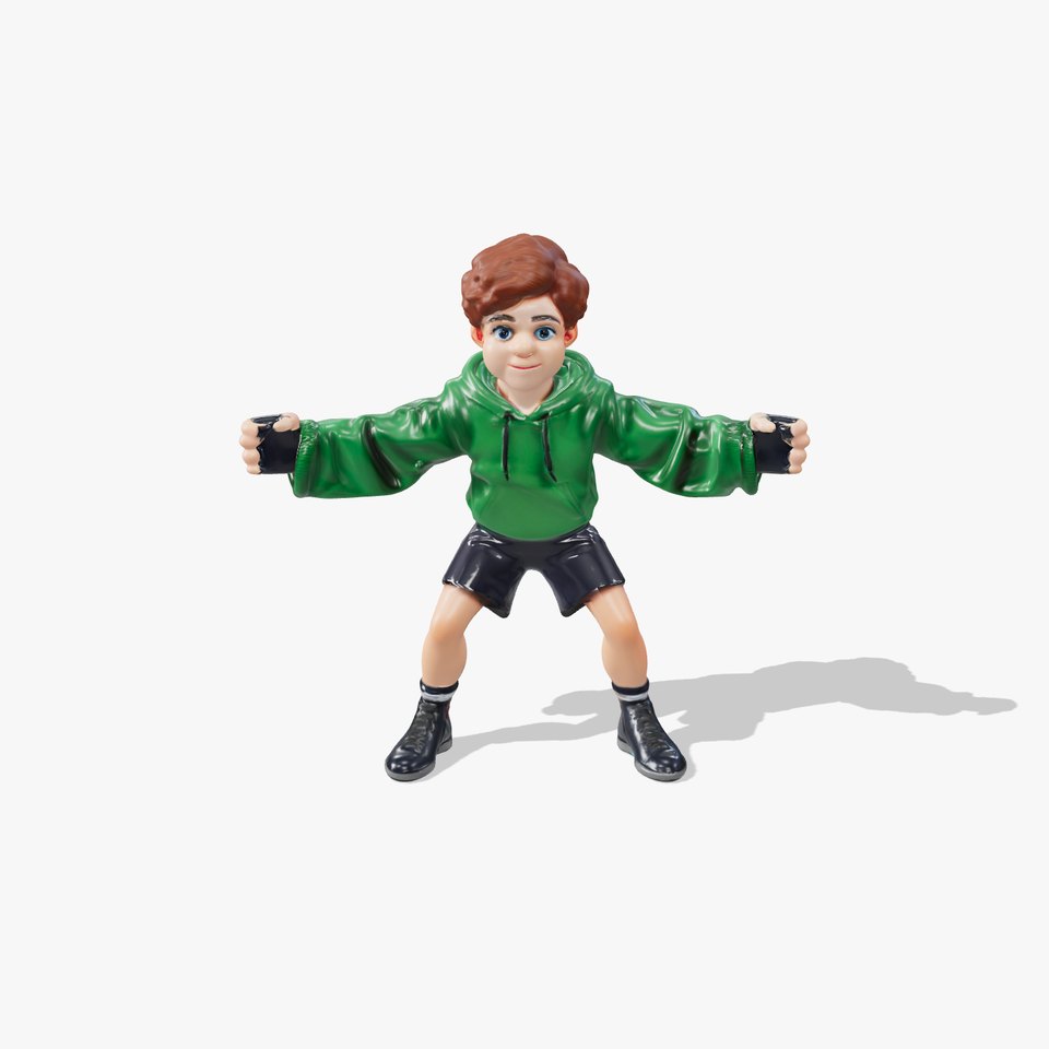 Young Boy Character Model Rigged and Animated