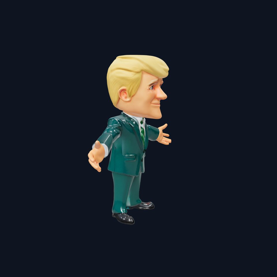 Stylish Businessman Character Rigged and Animated
