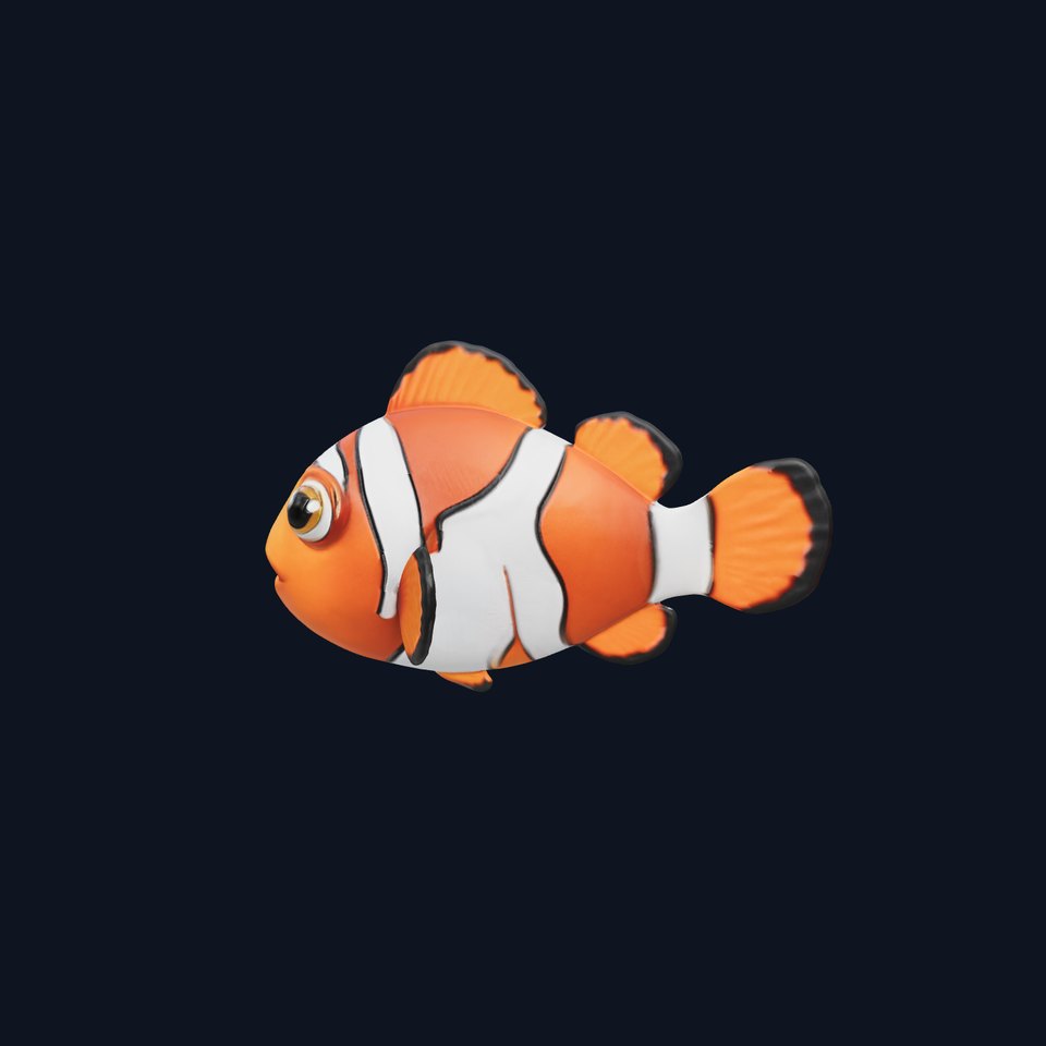 Clownfish Character D Model Pack