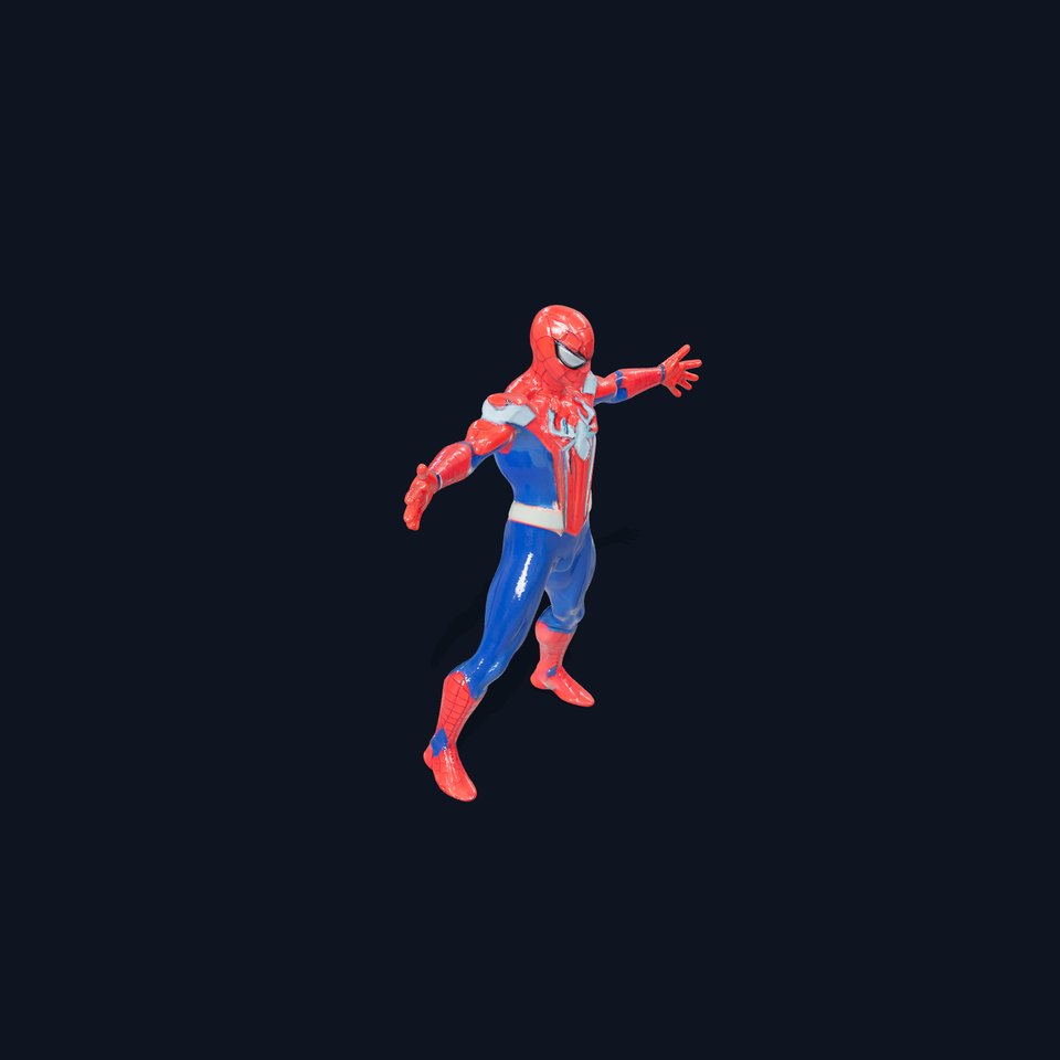 Superhero Spider Hero Rigged and Animated D Character Model