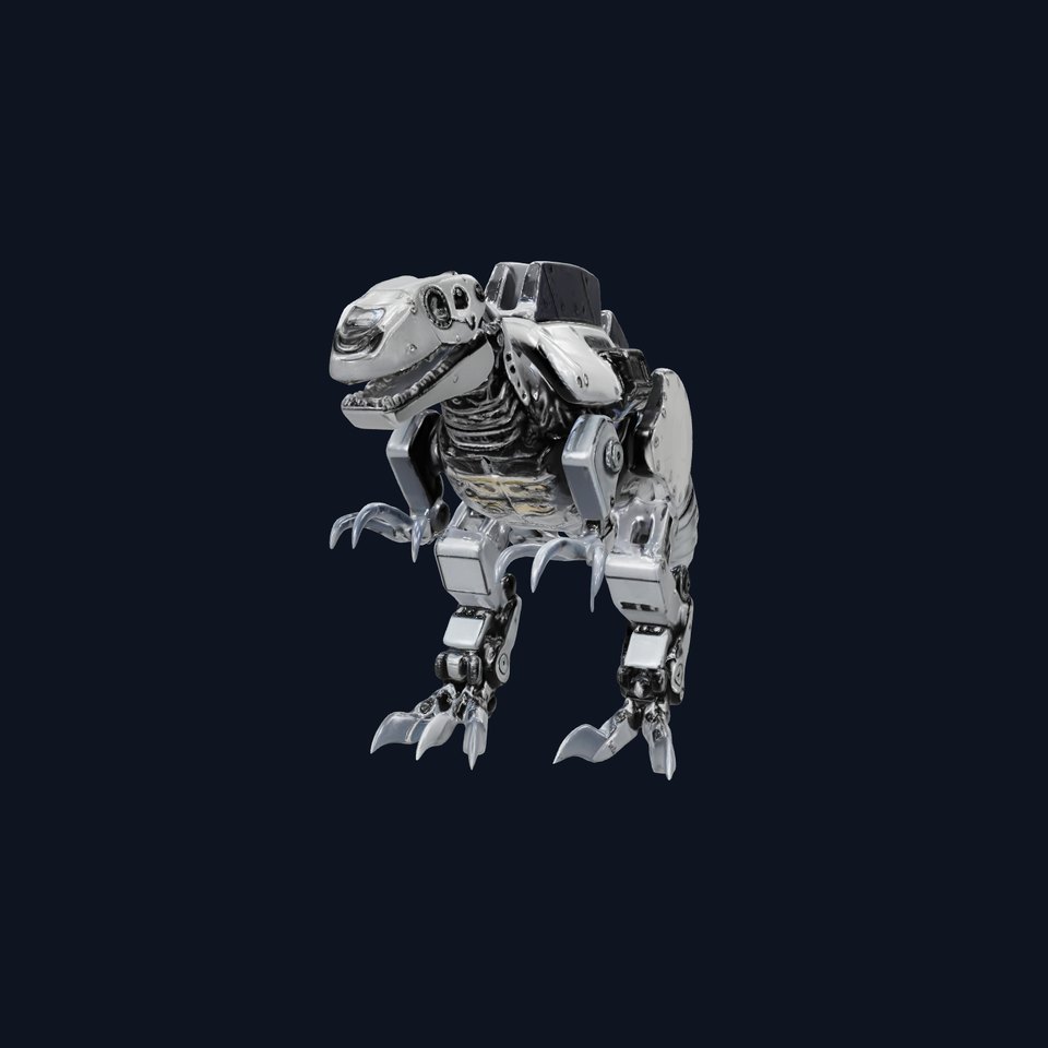 Futuristic Robotic Dinosaur Model Pack