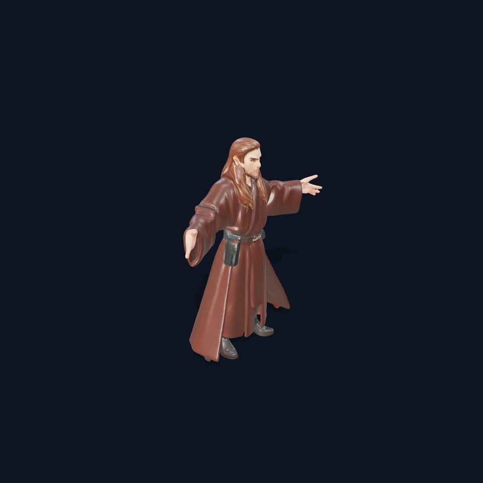 Elf Warrior Rigged and Animated Character Model