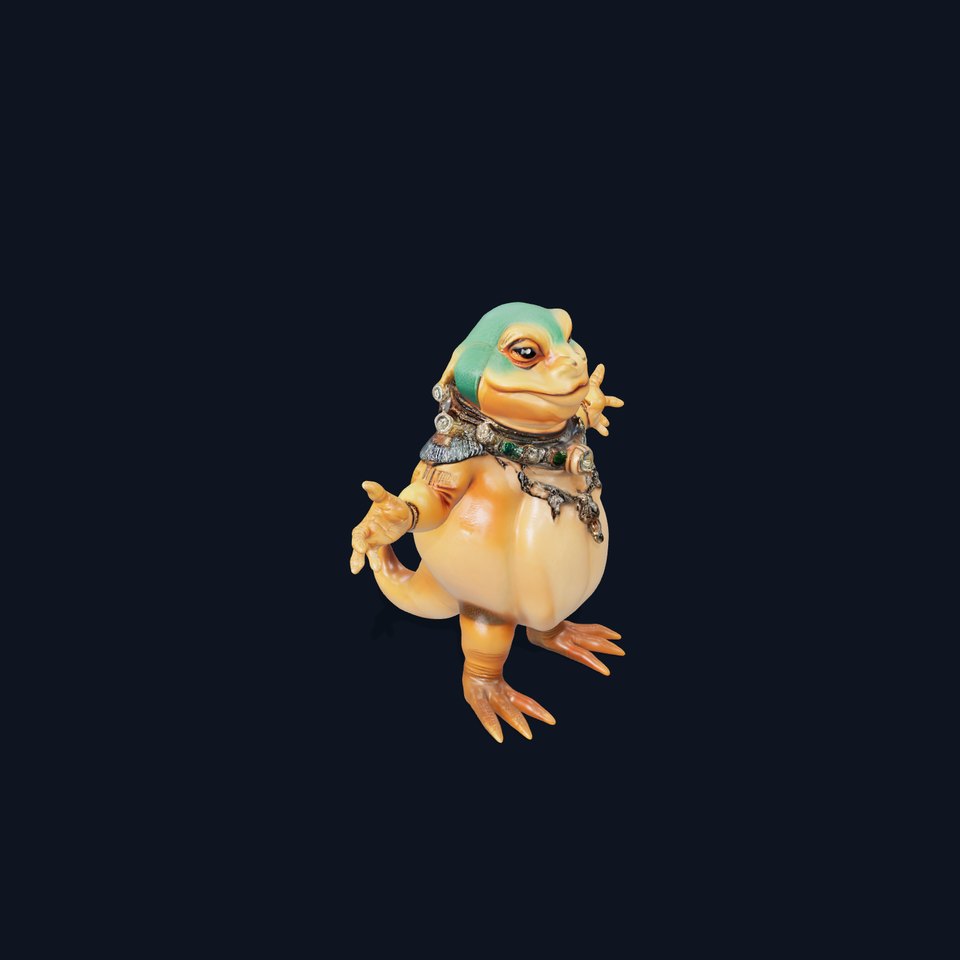 Regal Frog King Character Model Rigged and Animated viewer poster