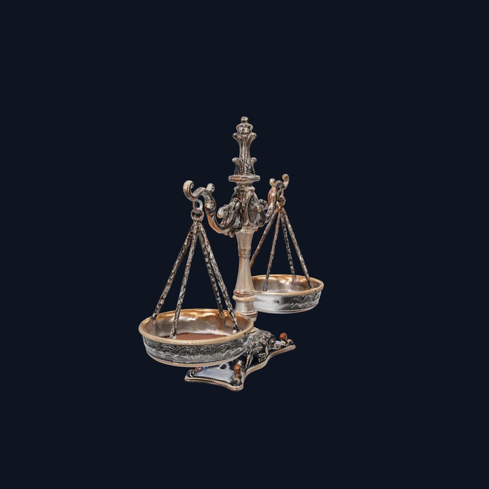 Antique Brass Balance Scale Model Pack