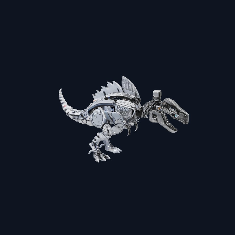 Futuristic Mechanical Dinosaur Model Pack