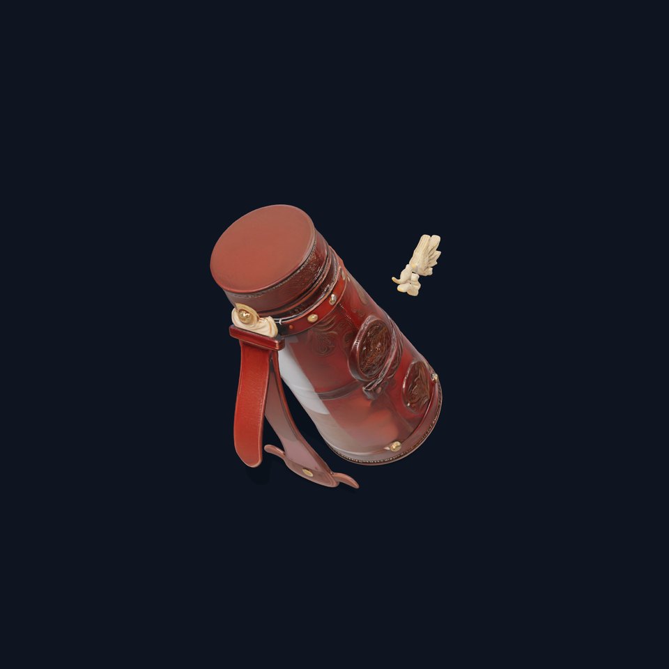 Ornate Leather Quiver with Metal Emblem Model Pack viewer poster