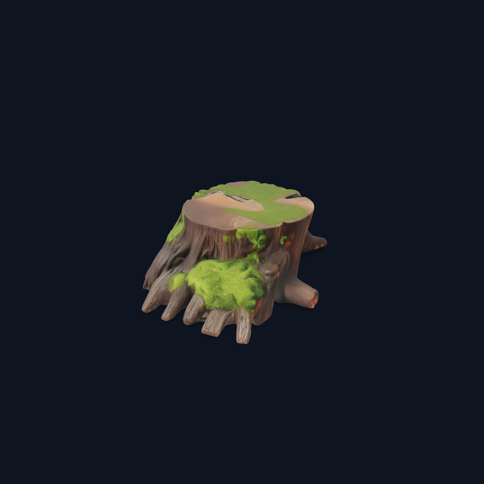 Mossy Tree Stump Model Pack for Realistic Environments viewer poster