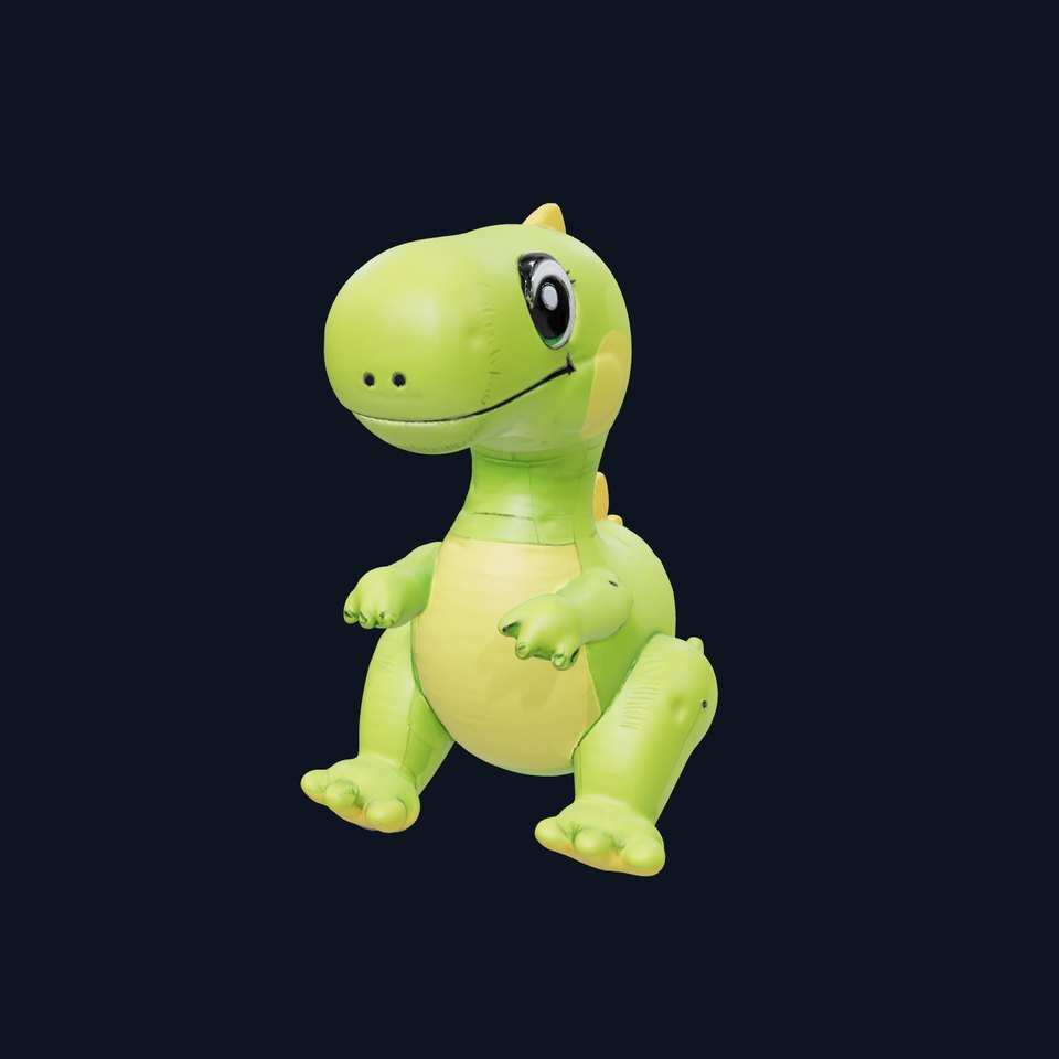 Inflatable Dinosaur Toy Model Pack for D Rendering