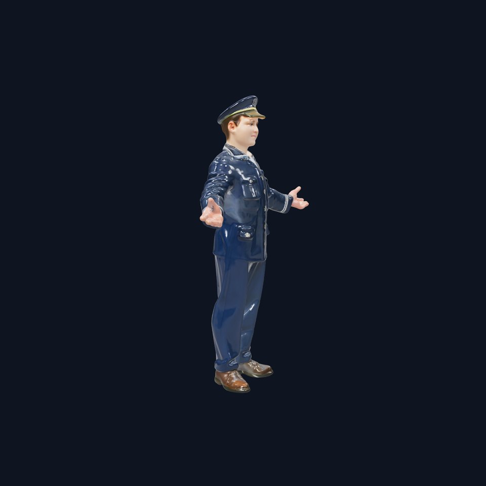 Young Pilot Character Model Rigged and Animated