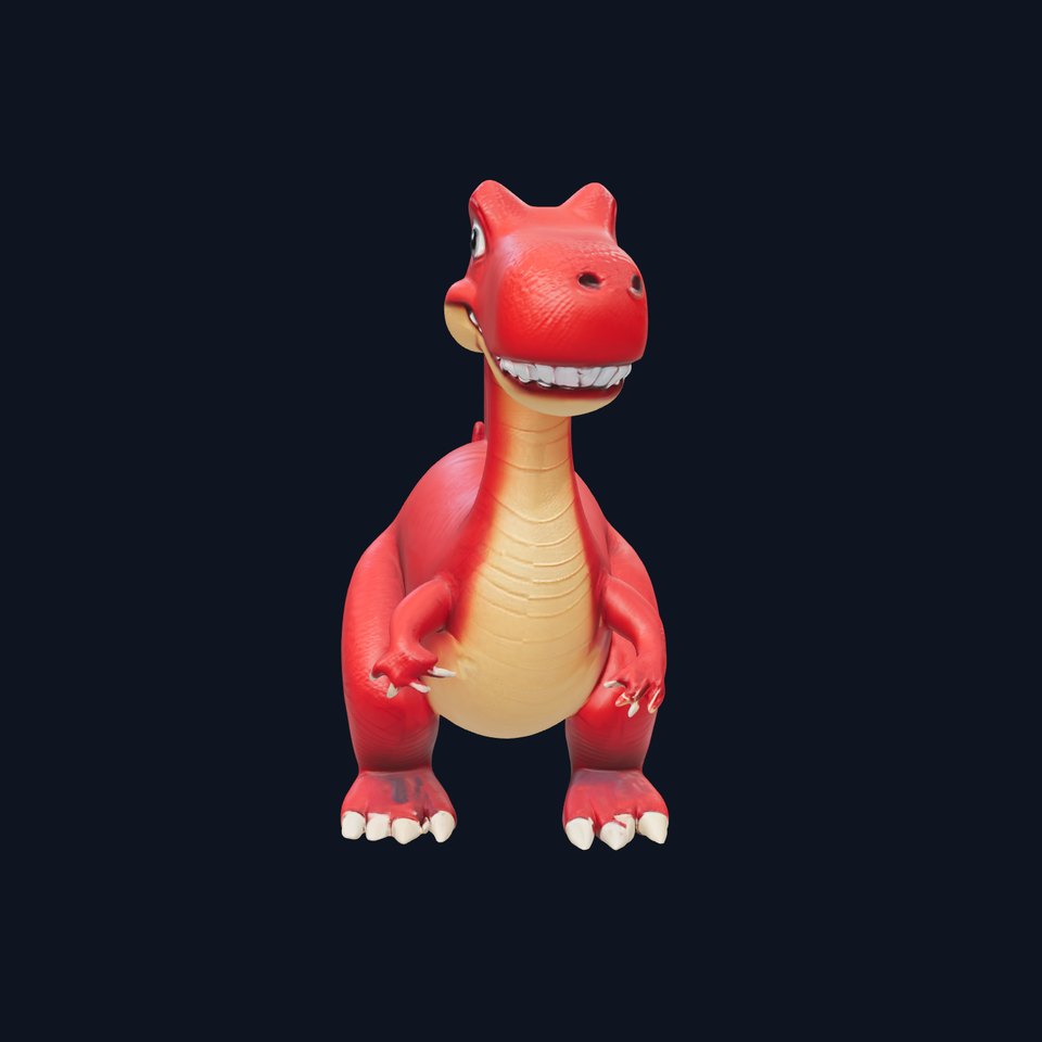 Cute Cartoon Dinosaur Model Pack viewer poster