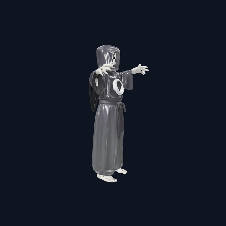 Skeleton Sorcerer Character Model Rigged and Animated