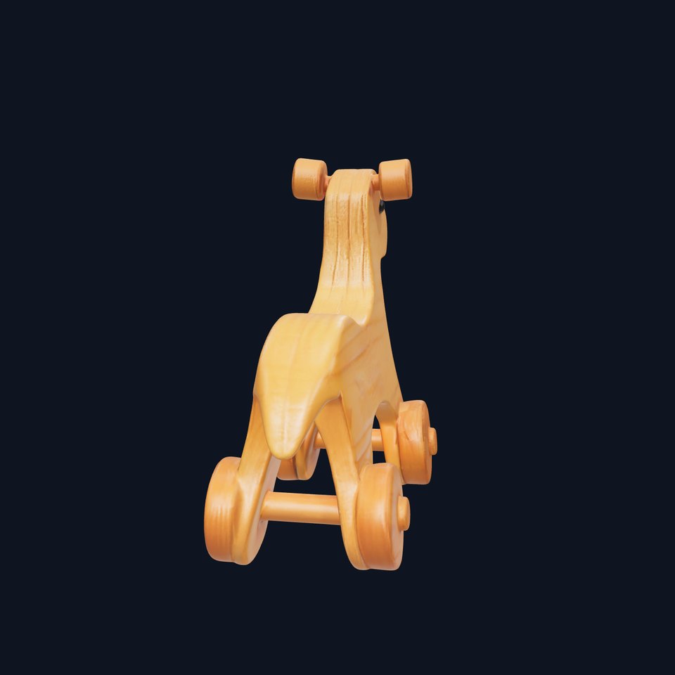 Wooden Toy Deer Model Pack  Interactive Design
