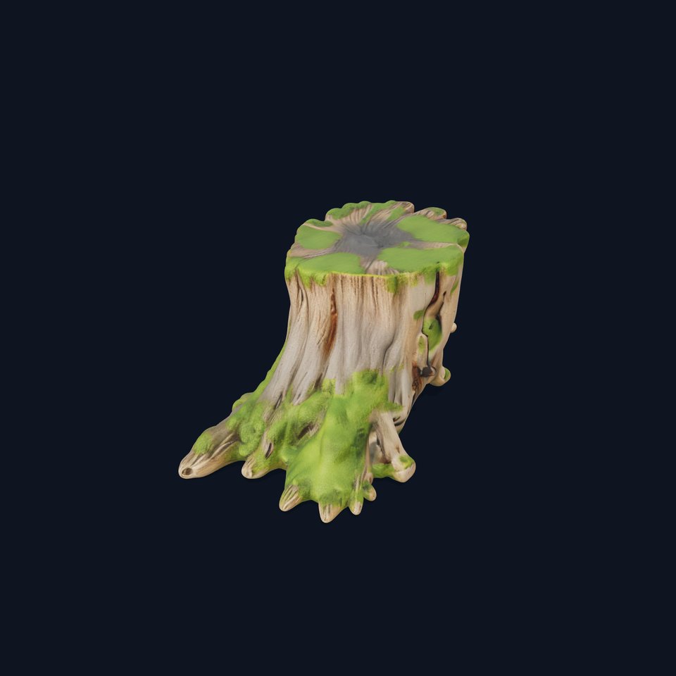 Tree Stump and Moss Model Pack for D Environments