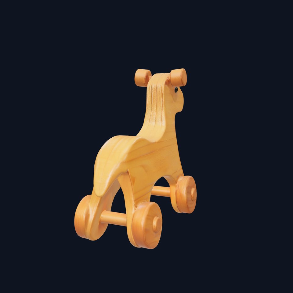 Wooden Animal Push Toy Model Pack viewer poster