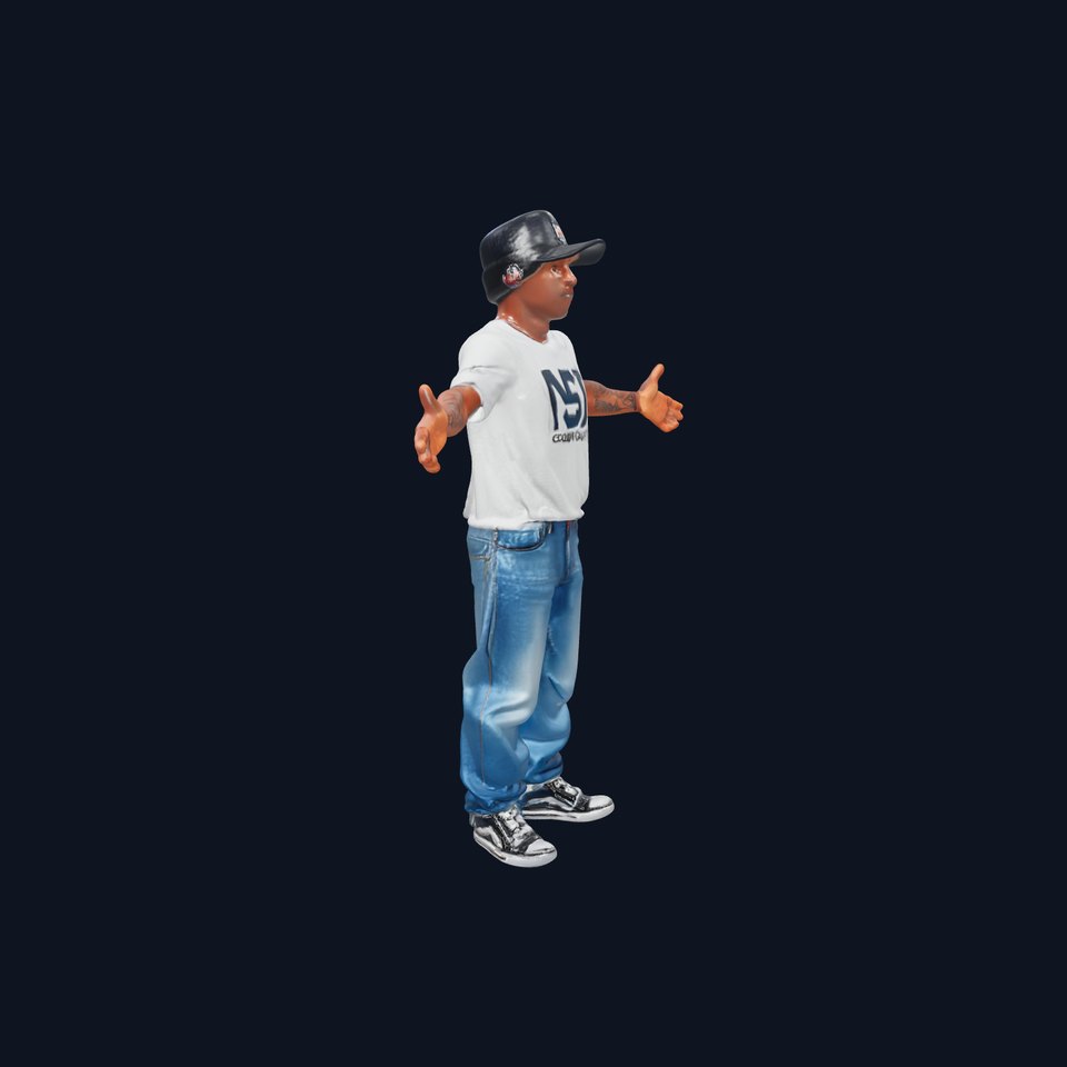 Urban Youth Character Rigged and Animated with Casual Attire