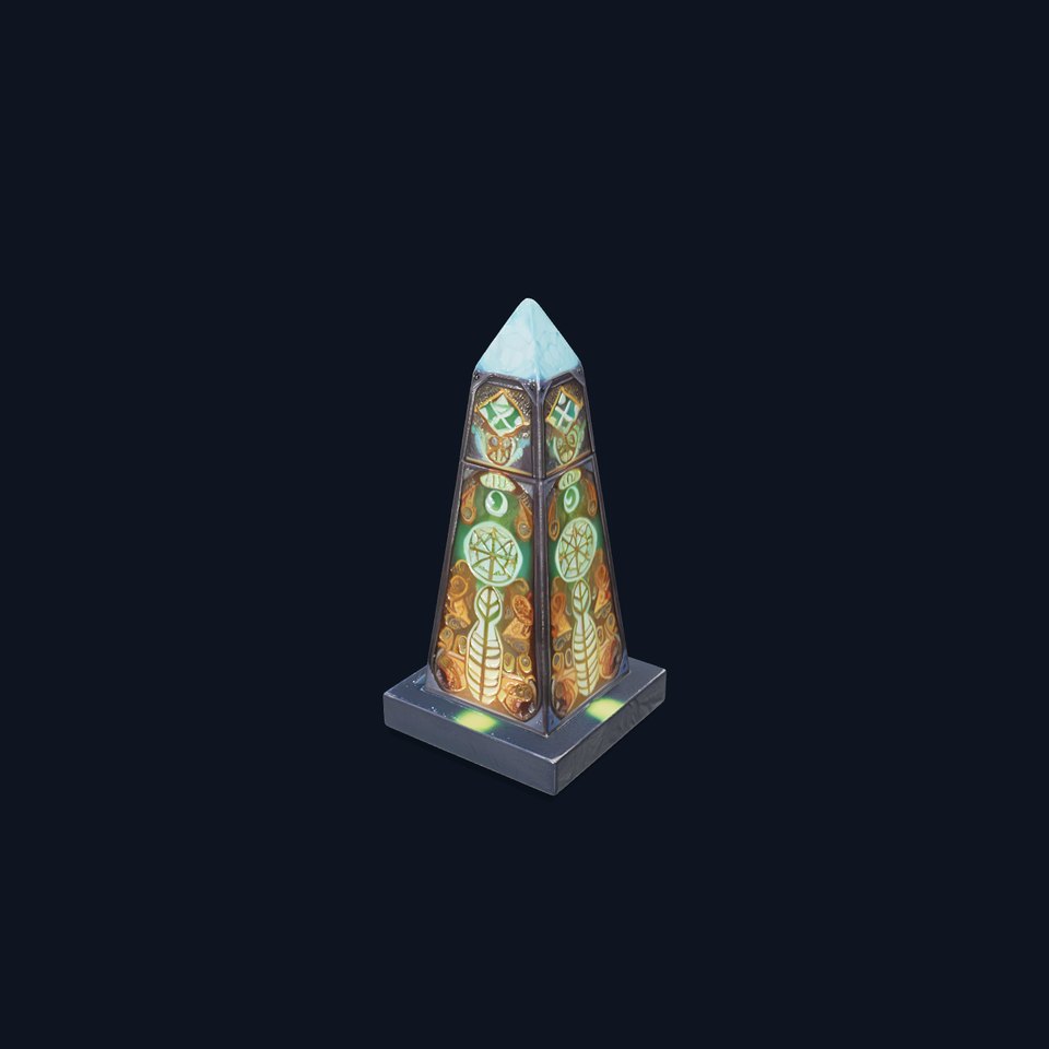 Mystical Obelisk with Illuminated Symbols model pack viewer poster