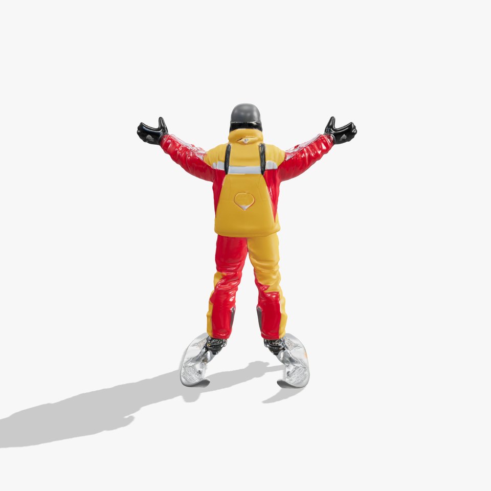 Ski Enthusiast Character Rigged and Animated for Games