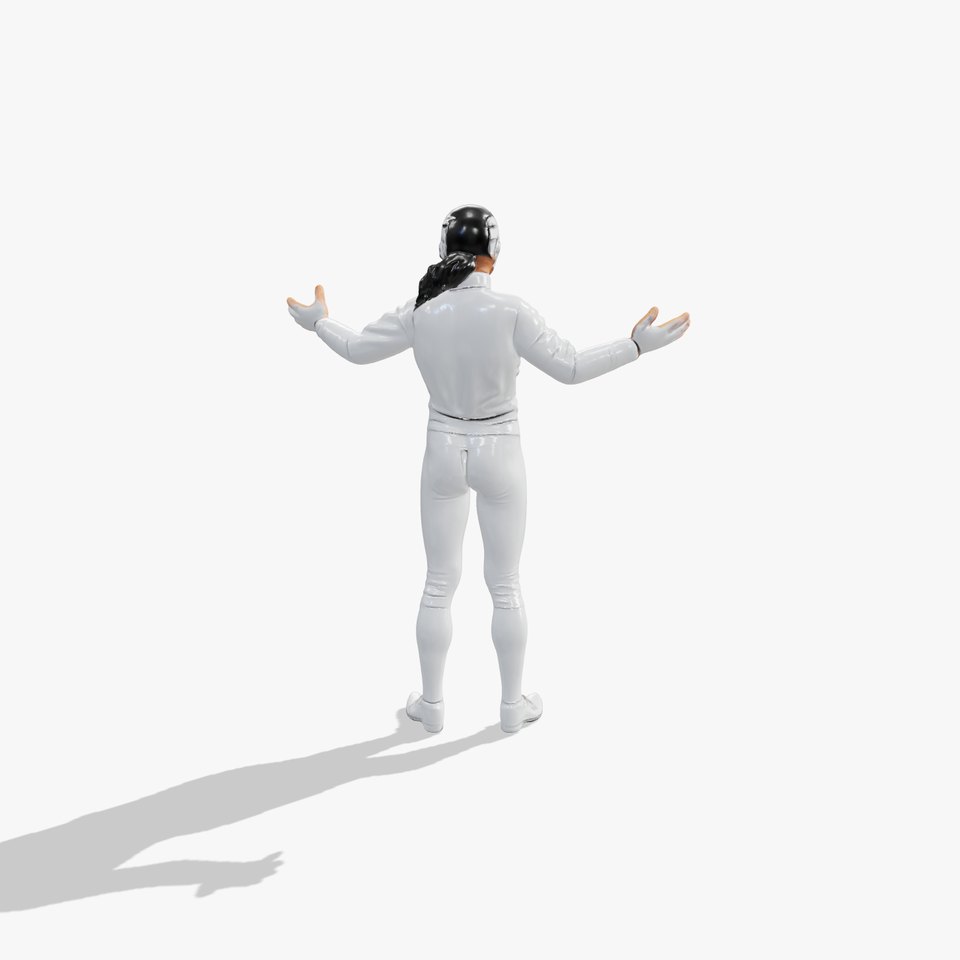 D Fencer Character Rigged and Animated with Fencing Gear viewer poster