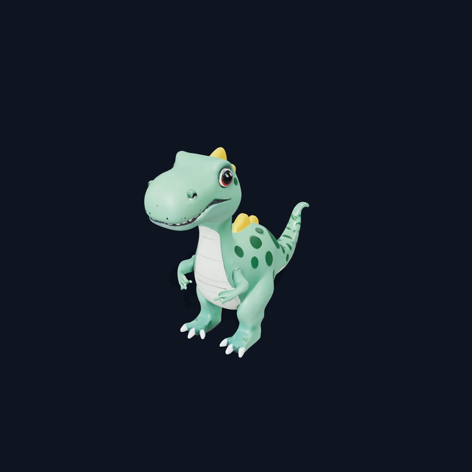 Cartoon Dinosaur Character Model Pack