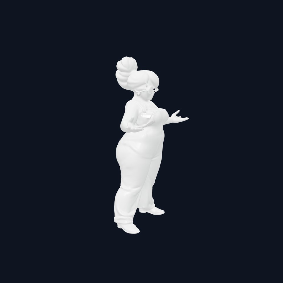 Animated Female Character Rigged and Ready for Virtual Reality and Games