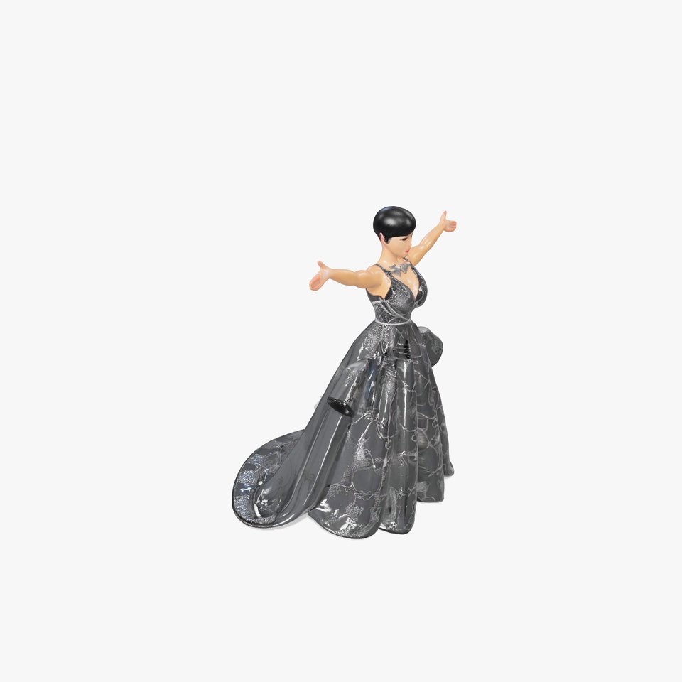 Elegant Evening Gown Character  Rigged and Animated viewer poster