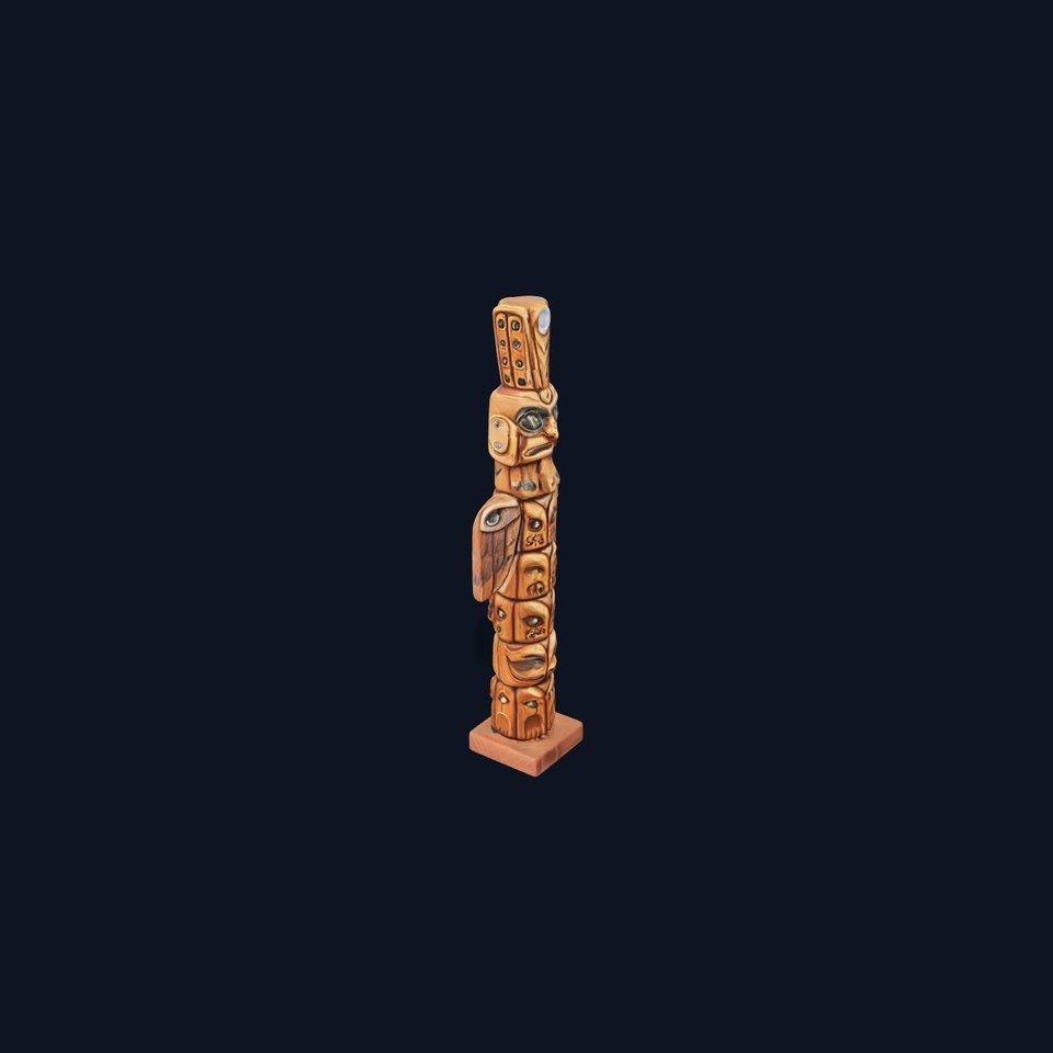 Intricate Totem Pole Model Pack