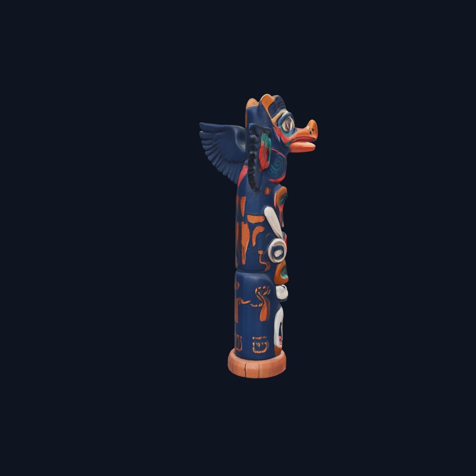 Native Art Totem Pole Model Pack viewer poster
