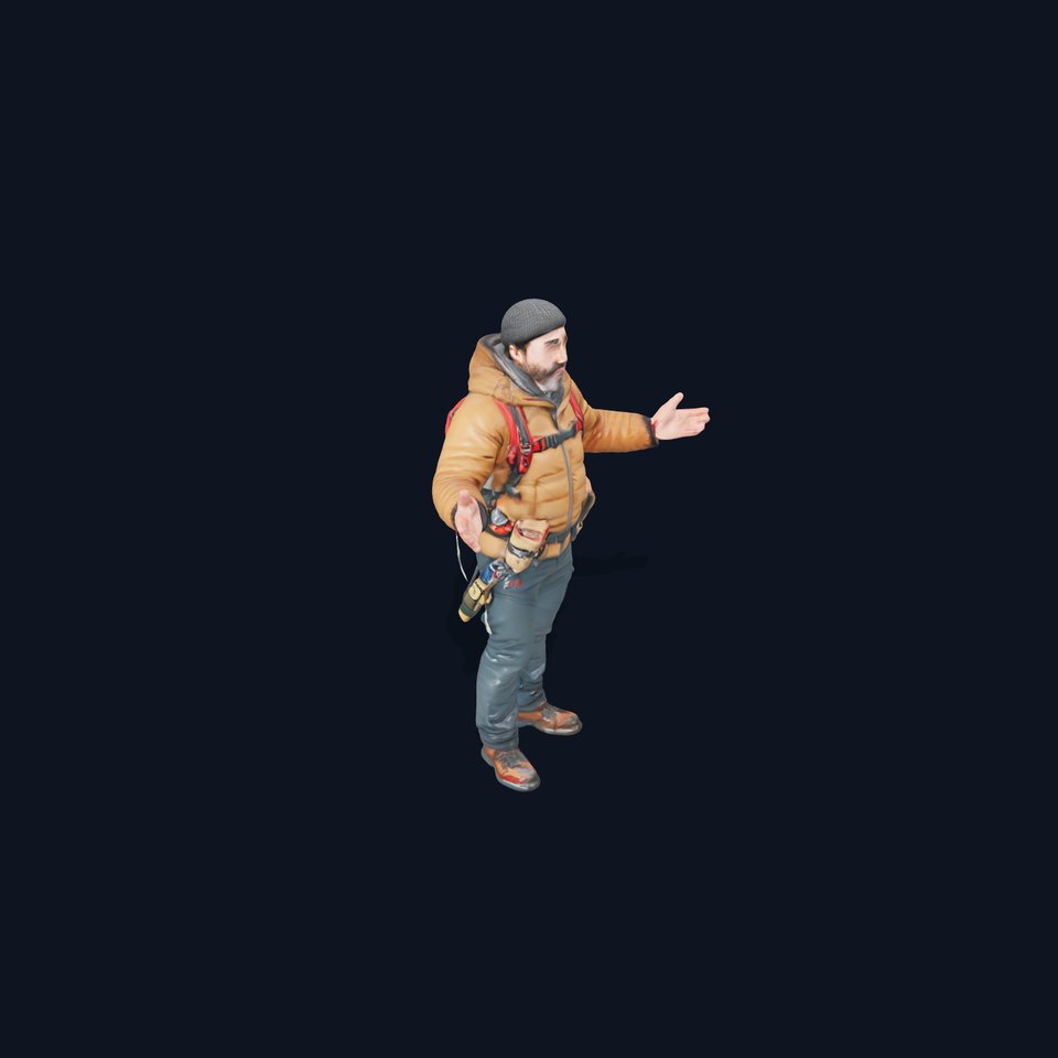 Outdoor Explorer Rigged and Animated D Character Model