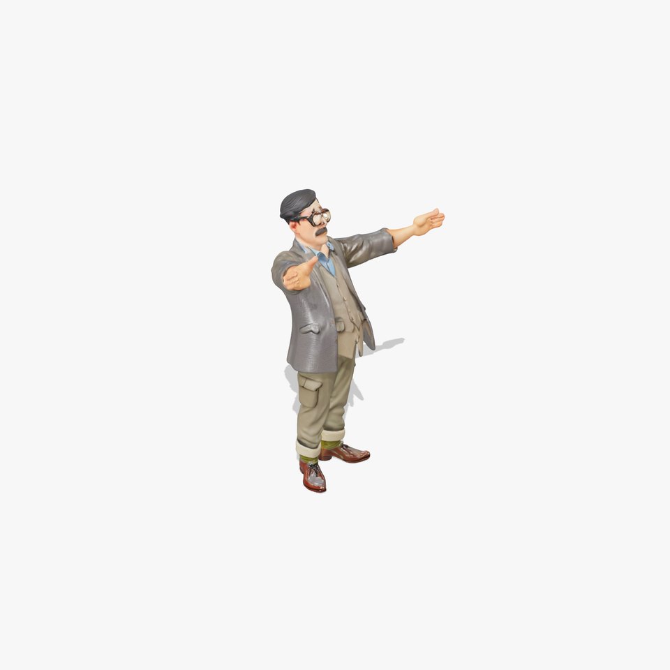 Sophisticated Gentleman Character Model  Rigged and Animated