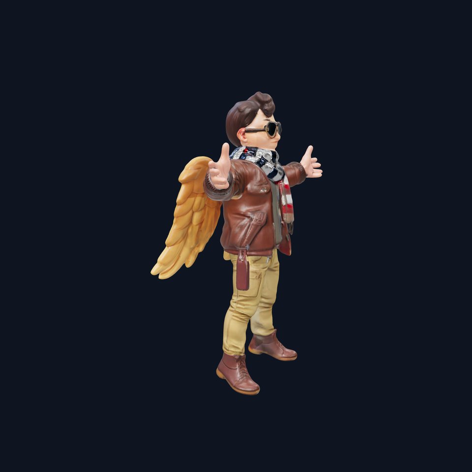Adventurous Aviator Boy Rigged and Animated D Model