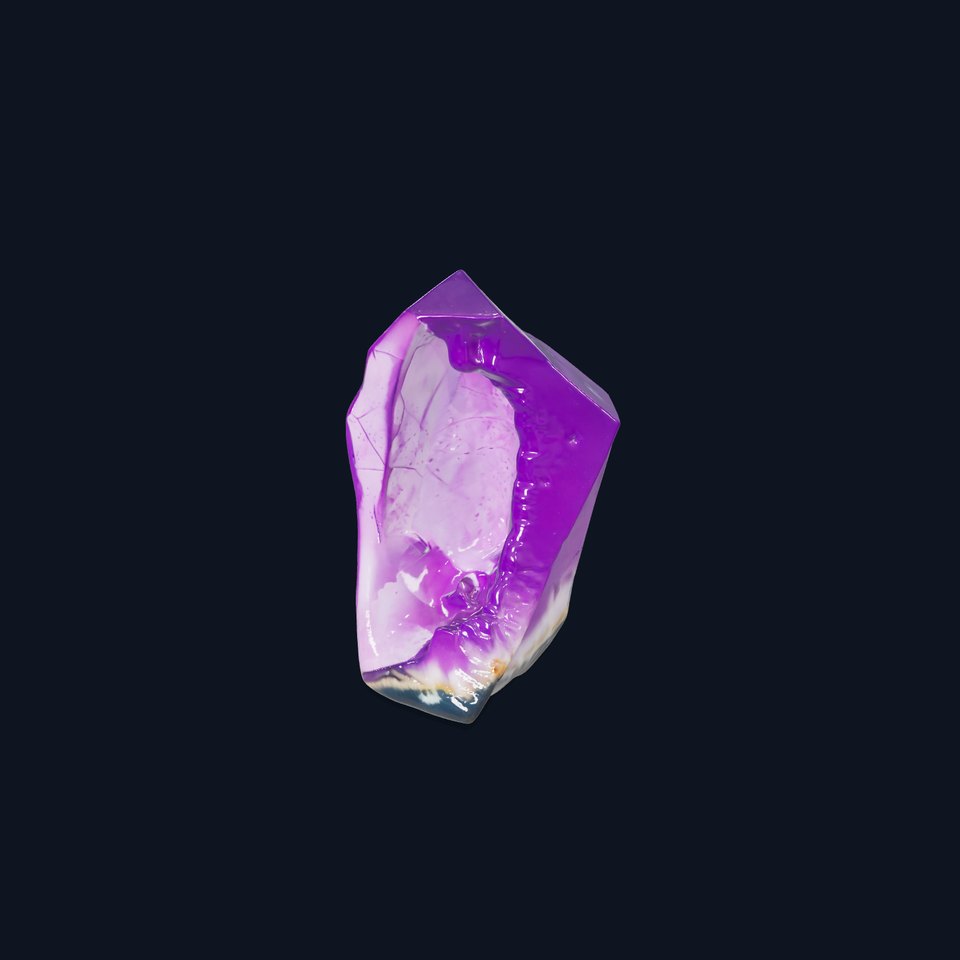 Amethyst Crystal Gemstone Model Pack