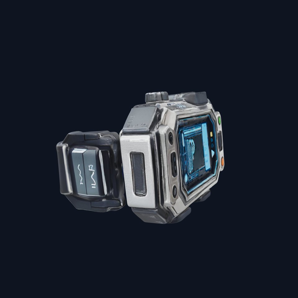 Futuristic Wearable Device Model Pack  SciFi Concept