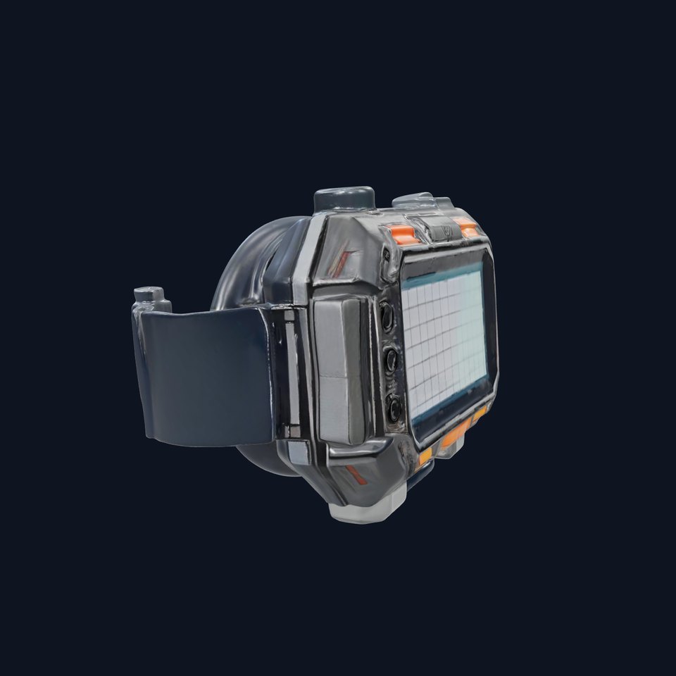 Futuristic Wrist Device Display model pack
