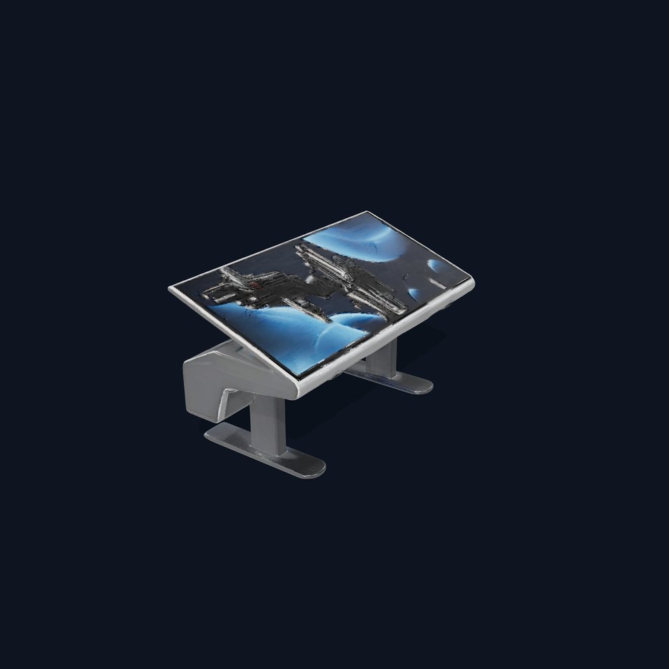 Futuristic Interactive Display Table Model Pack