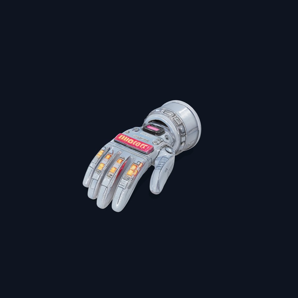Futuristic Robotic Glove Model Pack with LED Lights viewer poster