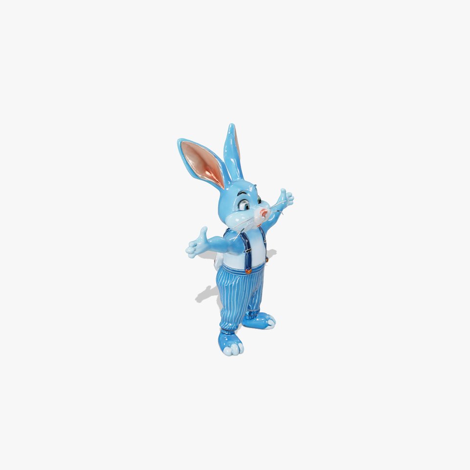 Blue Bunny Character Rigged and Animated with Suspenders viewer poster